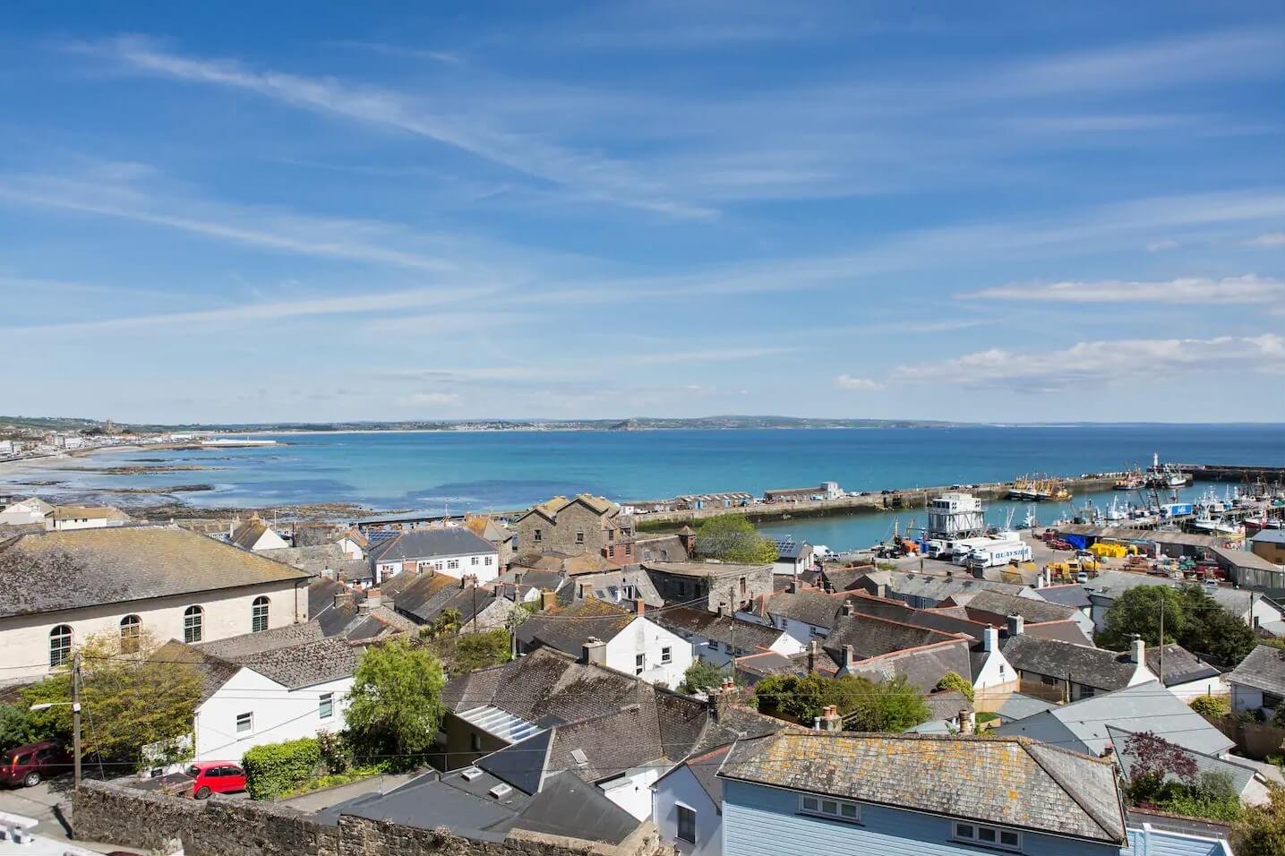 Spectacular View from the Artists Loft B&B in Newlyn, Cornwall